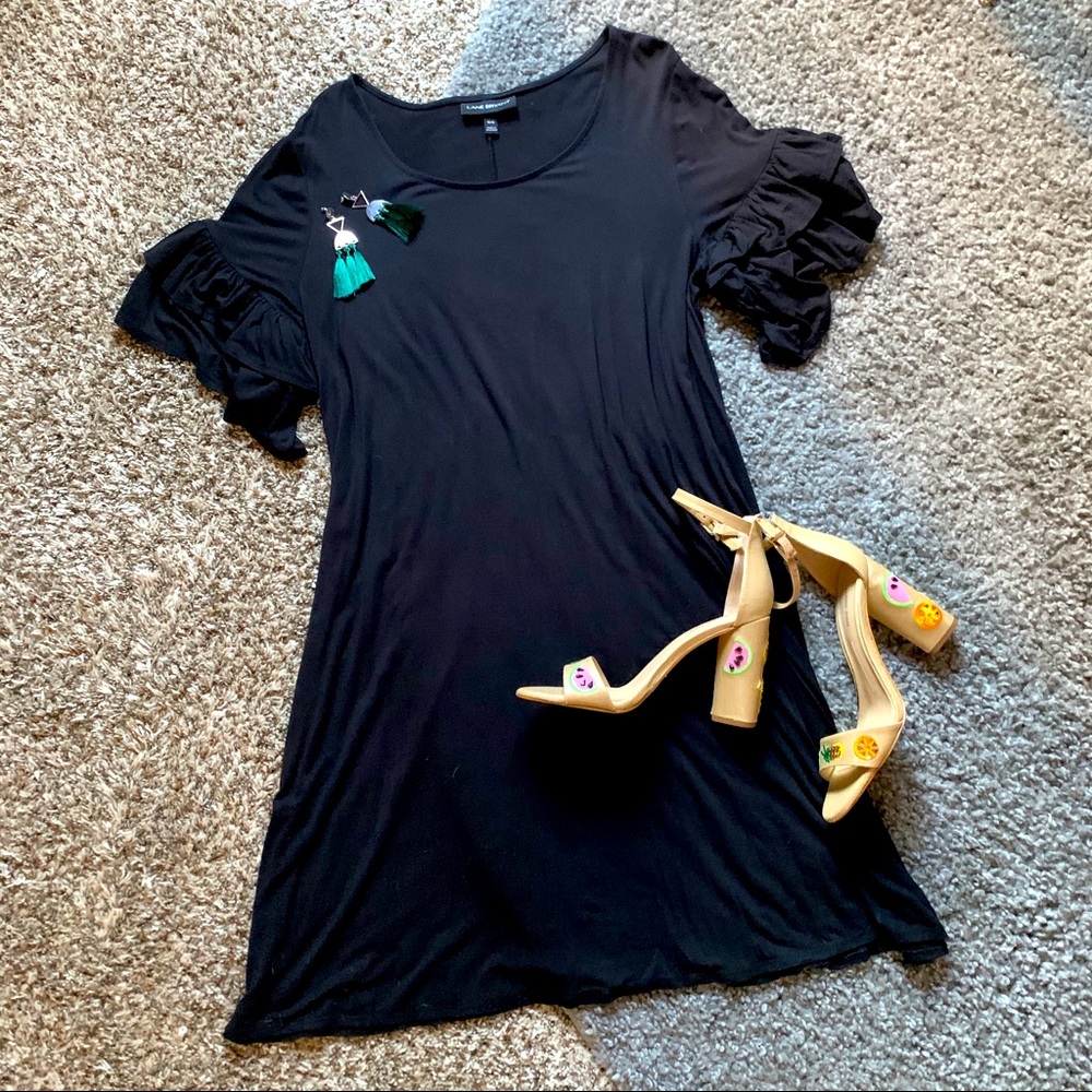 Lane Bryant Ruffled Sleeve Dress